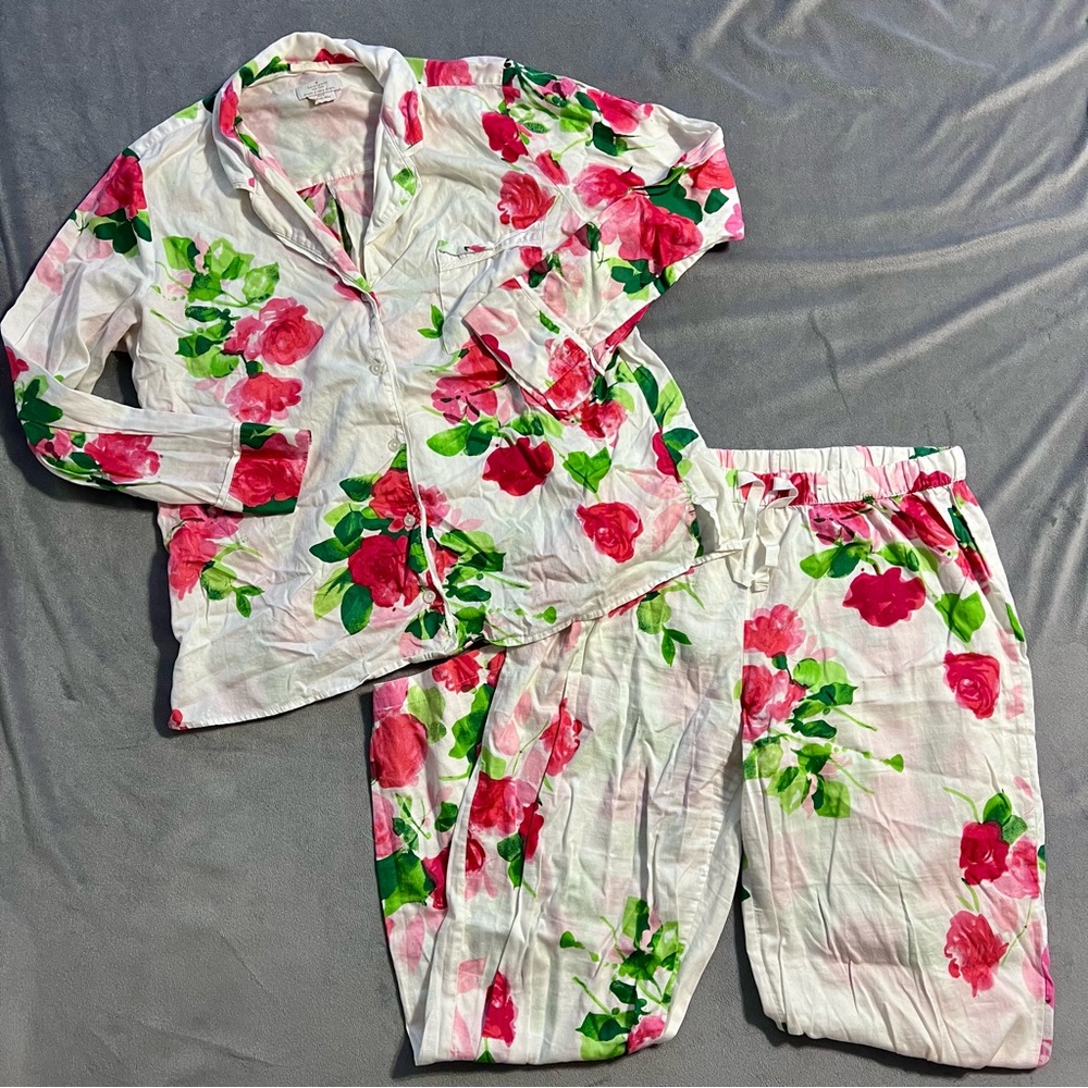 kate spade floral pajama set